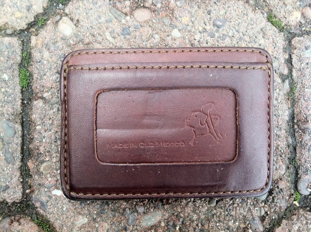 Saddleback Leather ID wallet front chestnut